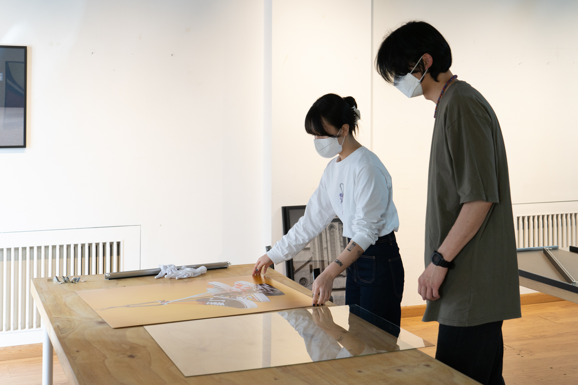 117기 졸업 전시 준비